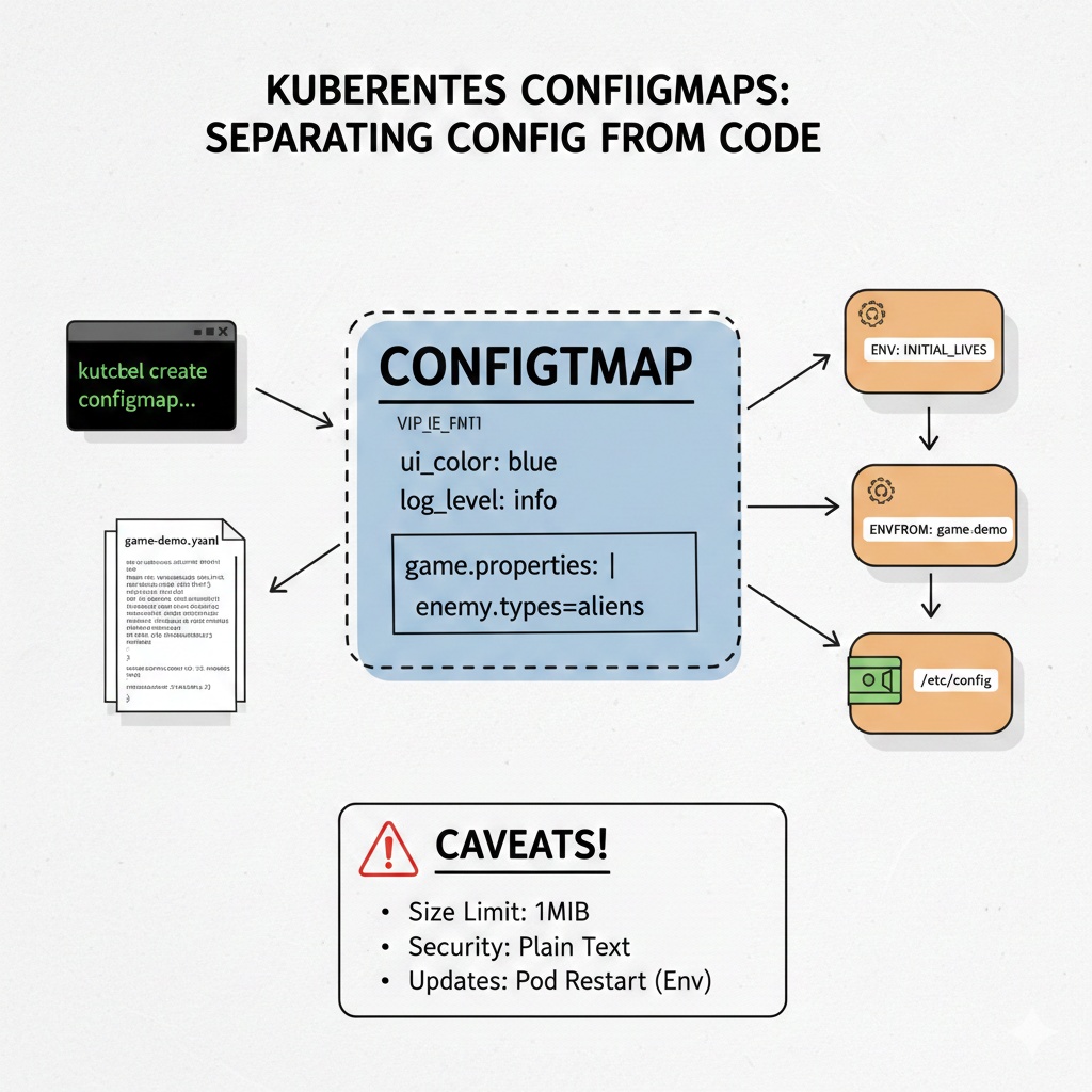 ☸️ Kubernetes ConfigMap: 如何完美分离配置与代码