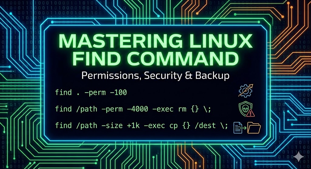 🐧 Master the Linux find Command Perfectly with This One Article (Permissions, Security, and Backup)
